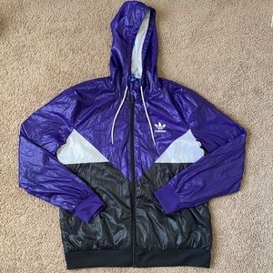 Purple & Black Adidas Jacket 💜🖤
